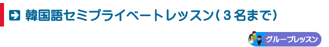 韓国語セミプライベートコース